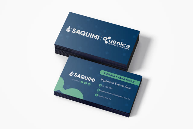 Saquimi · tarjeta de presentación